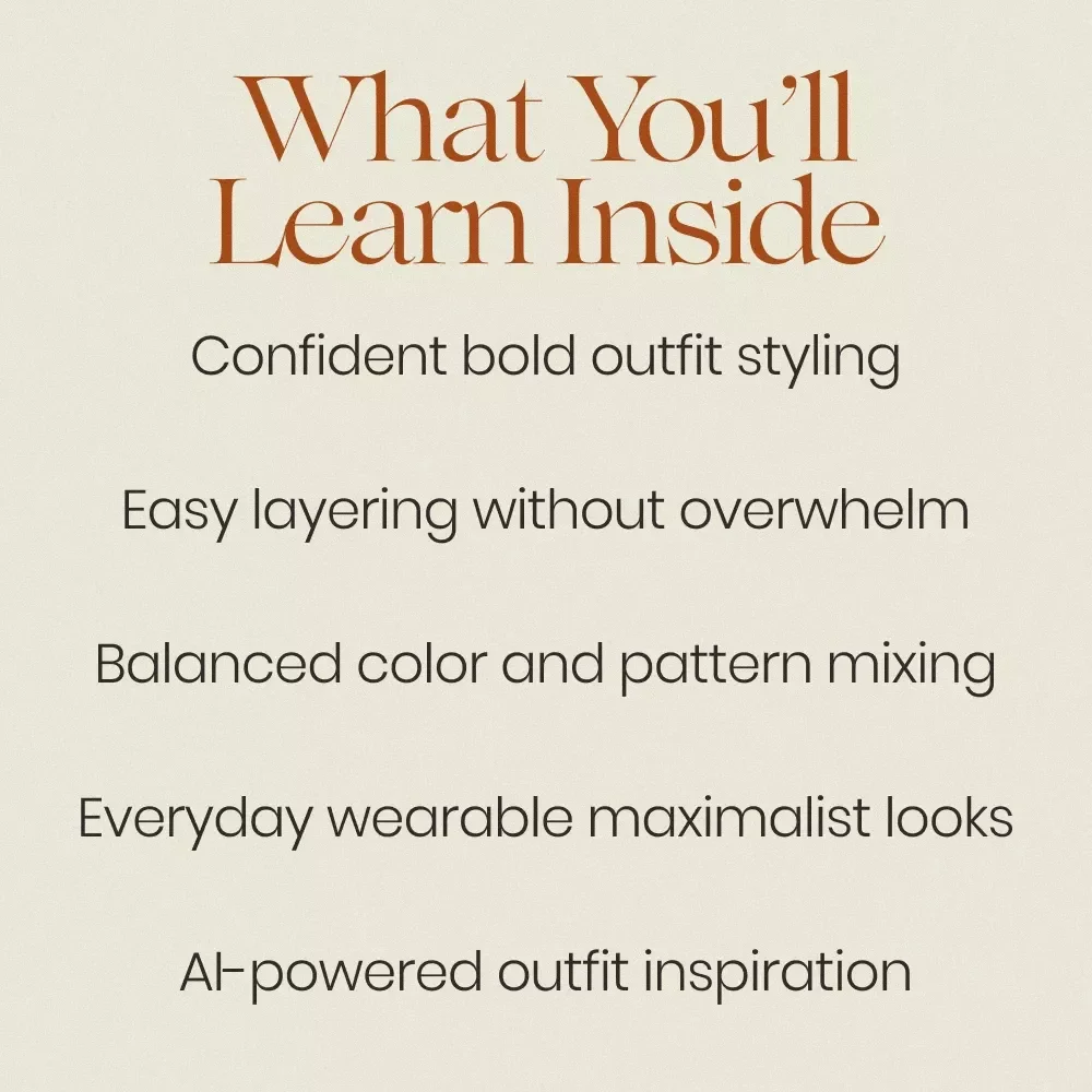 Simple Ways to Style Maximalist Looks – A Modern Maximalism Outfit Ideas Guide for Bold, Creative, Everyday Fashion Styling