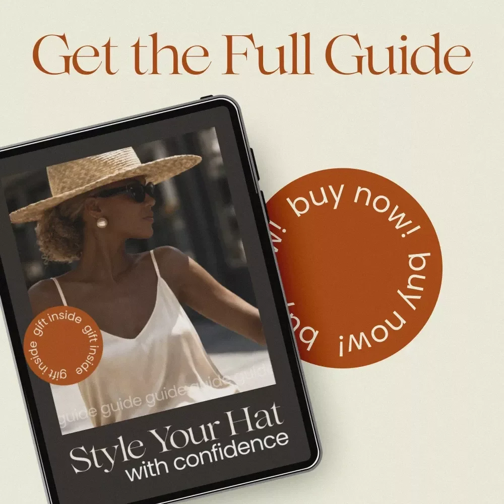 Style Your Hat with Confidence – Digital Guide on how to style hats, Everyday Outfit Styling, Hat Fashion Tips, Face Shape Matching & Capsule Wardrobe Planner