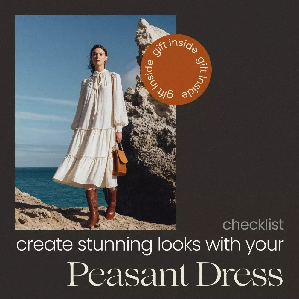 Create Stunning Looks with Your Peasant Dress – Peasant Dress Styling Checklist for Effortless Boho Outfits, Everyday Fashion Guide, Instant Digital Download