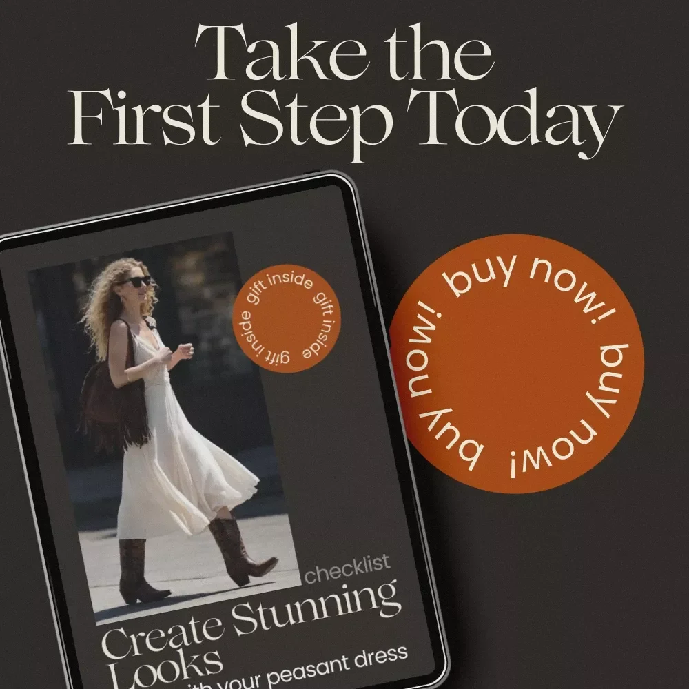 Create Stunning Looks with Your Peasant Dress – Peasant Dress Styling Checklist for Effortless Boho Outfits, Everyday Fashion Guide, Instant Digital Download