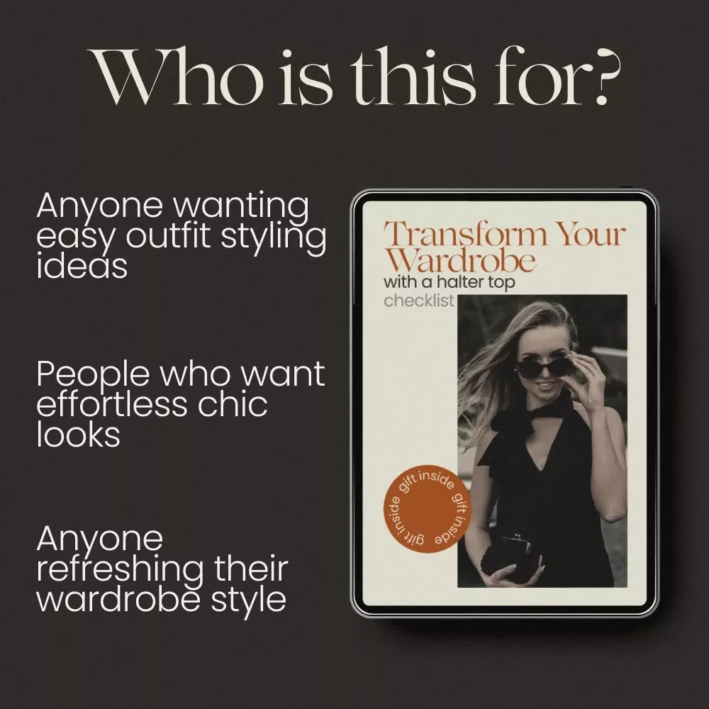Transform Your Wardrobe with a Halter Top Checklist – How to Style a Halter Top for Any Occasion, Chic Outfit Planner, Instant Download Style Guide