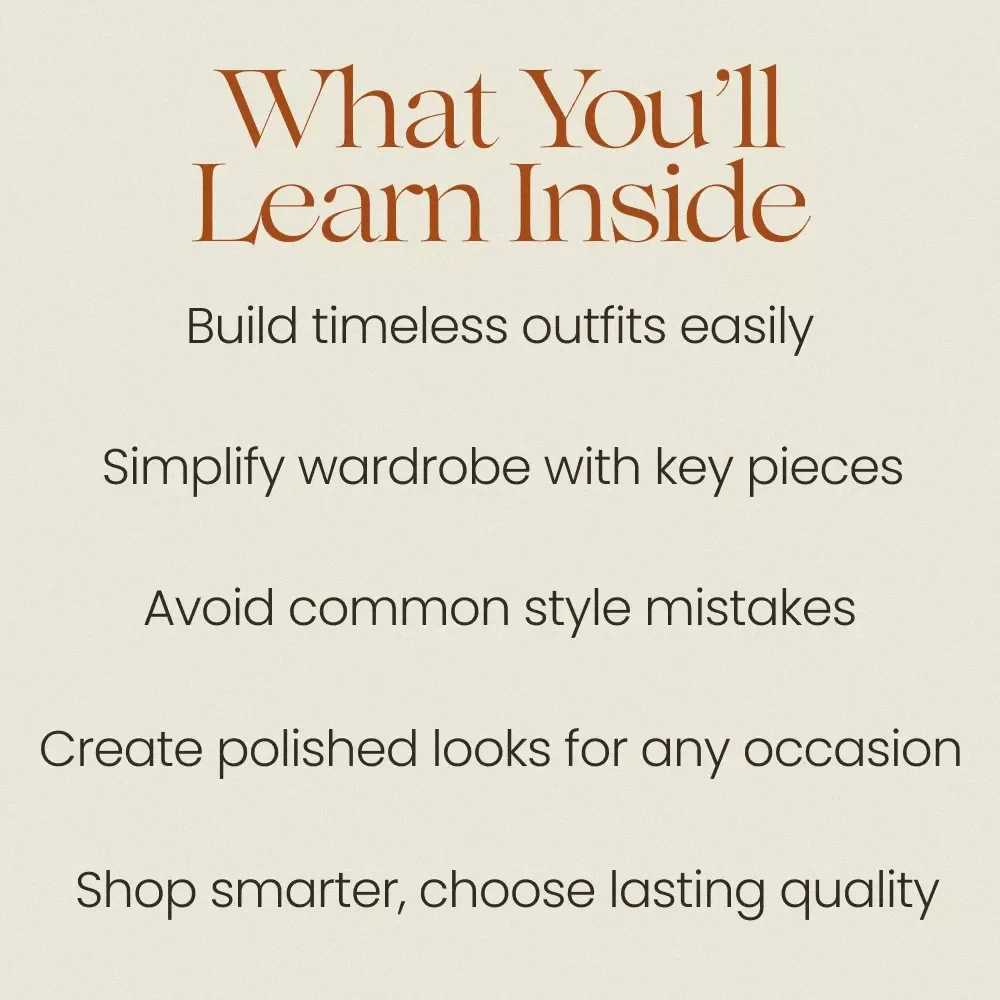Quiet Luxury Style Look Expensive Without Trying eBook | Stealth Wealth Basics Guide | Minimalist Wardrobe, Capsule Style, Effortless Chic Digital Download