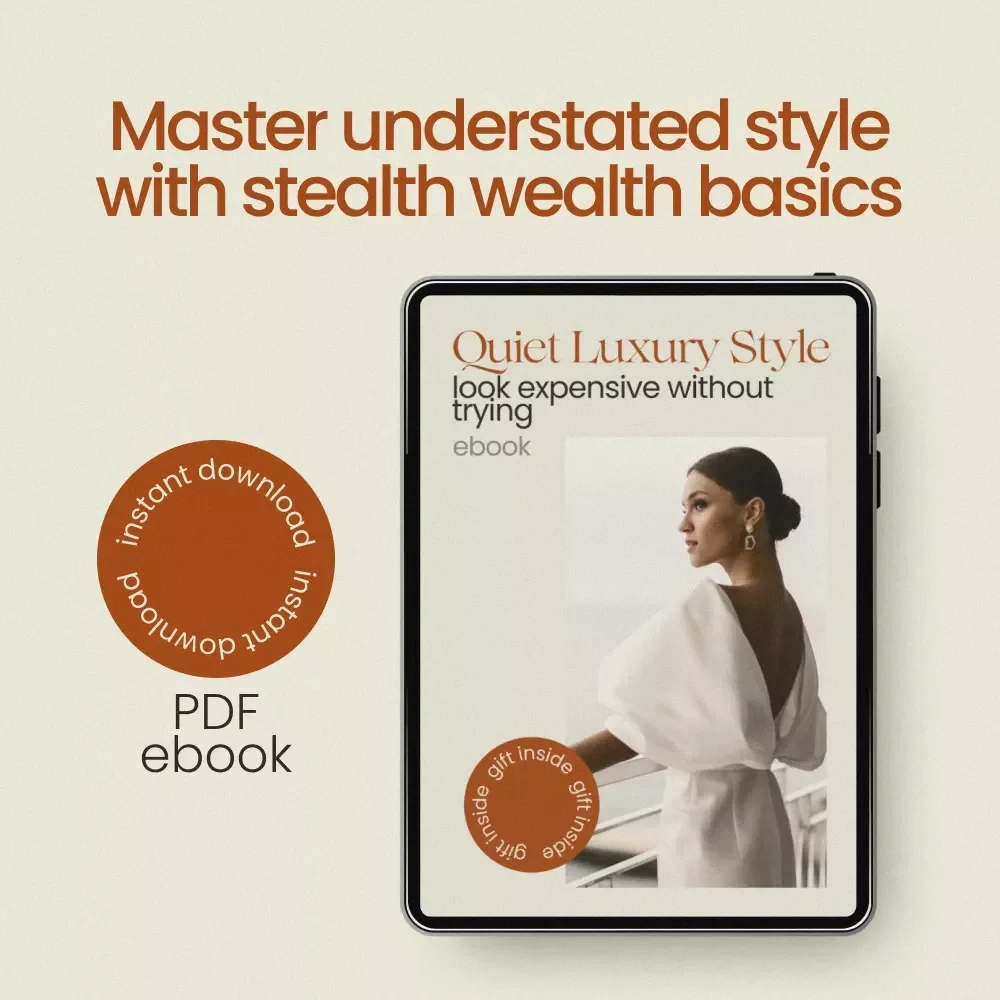 Quiet Luxury Style Look Expensive Without Trying eBook | Stealth Wealth Basics Guide | Minimalist Wardrobe, Capsule Style, Effortless Chic Digital Download