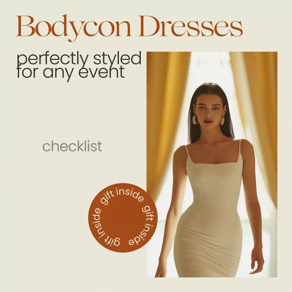 Perfectly Styled Bodycon Dresses for Any Event – Ultimate Checklist & Guide on how to style a bodycon dress for Chic, Flattering Looks