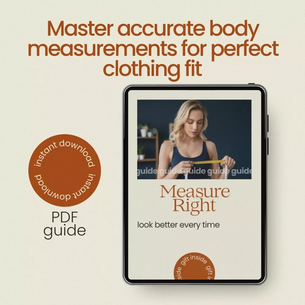 Measure Right Look Better Every Time – The Ultimate Guide on how to measure yourself for clothes | Perfect Fit Sizing eBook & Body Measurement Checklist