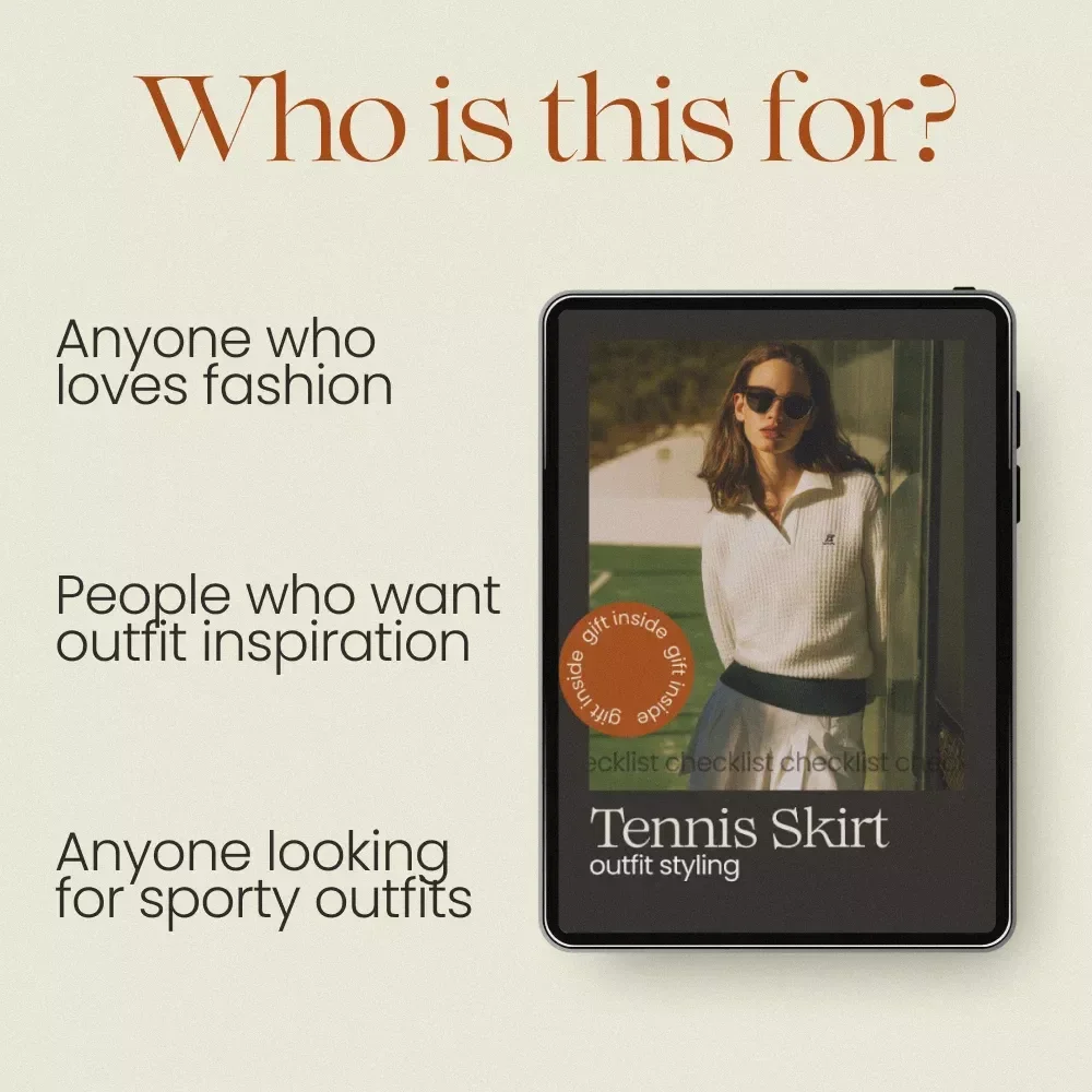 Tennis Skirt Outfit Styling Checklist – Casual Tennis Skirt Outfits Guide
