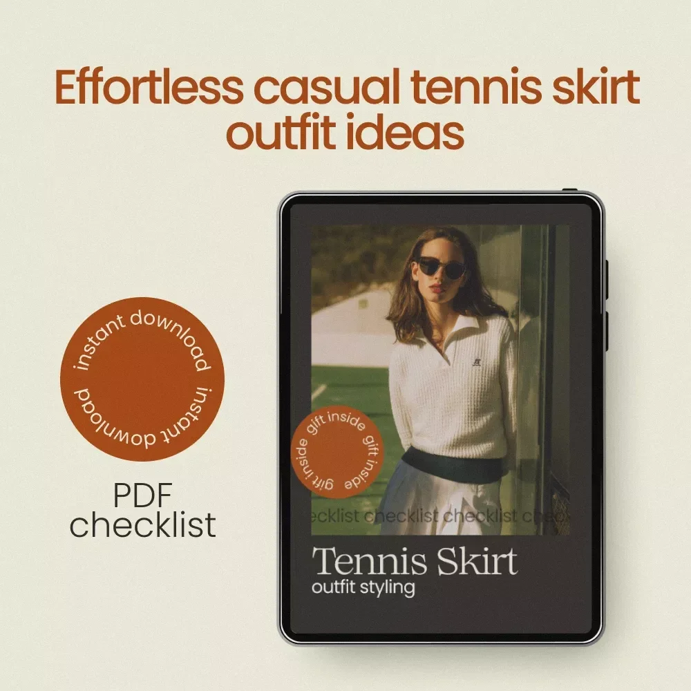 Tennis Skirt Outfit Styling Checklist – Casual Tennis Skirt Outfits Guide