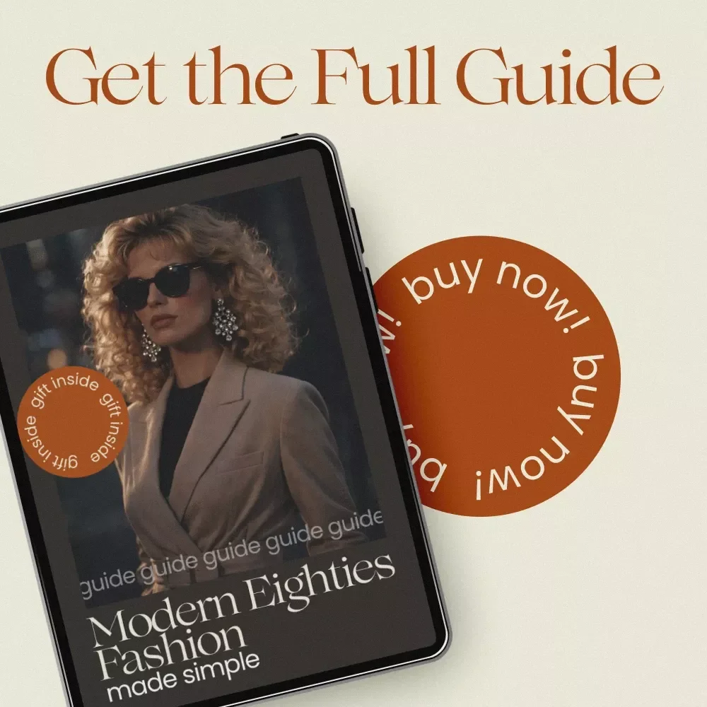 Modern Eighties Fashion Made Simple Guide | Eighties Fashion Modernized Style eBook, Retro Outfit Ideas, Capsule Wardrobe Planner