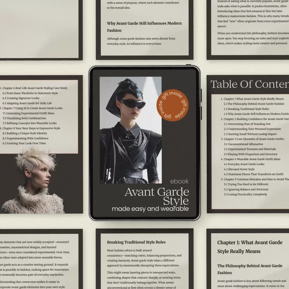 Avant Garde Style Made Easy and Wearable | Avant Garde Outfit Ideas eBook Guide for Bold Fashion, Unique Looks & Wearable Statement Style
