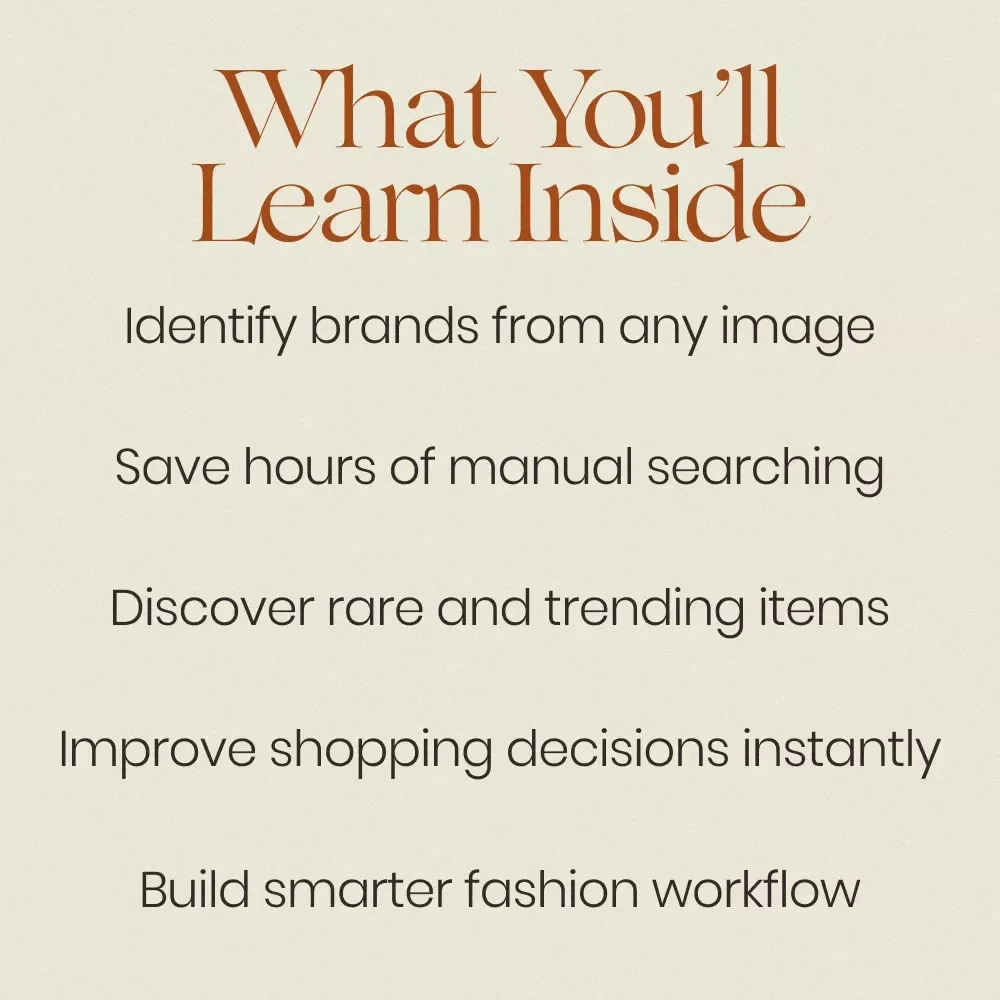 Find Any Clothing Brand with AI Like a Pro – Ultimate Guide on How to Use AI to Identify Clothing Brands, Fashion Finder eBook, Digital Download for Style Hunters