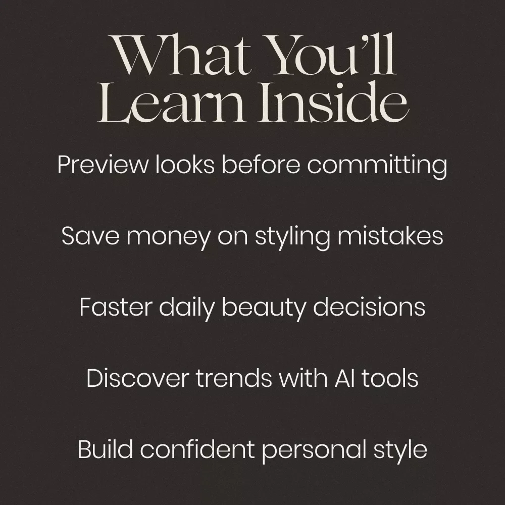 See Your New Look Before You Try It | AI Tools to Visualize Hairstyles and Makeup Guide | Virtual Beauty Styling eBook for Hair & Makeup Planning