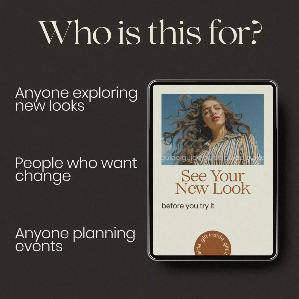 See Your New Look Before You Try It | AI Tools to Visualize Hairstyles and Makeup Guide | Virtual Beauty Styling eBook for Hair & Makeup Planning