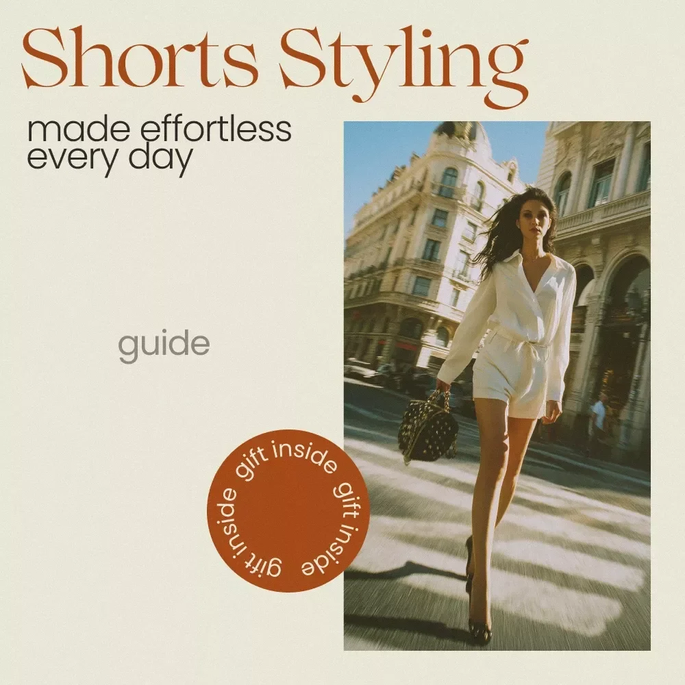 Shorts Styling Made Effortless Every Day | How to Style Shorts Guide, Outfit Ideas, AI Styling Tips, Capsule Wardrobe PDF, Everyday Fashion eBook