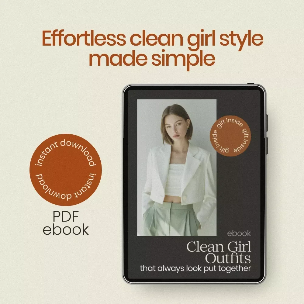 Clean Girl Outfits That Always Look Put Together | Clean Girl Aesthetic Outfits eBook Guide for Effortless Minimal Style, Capsule Wardrobe & Everyday Chic Looks