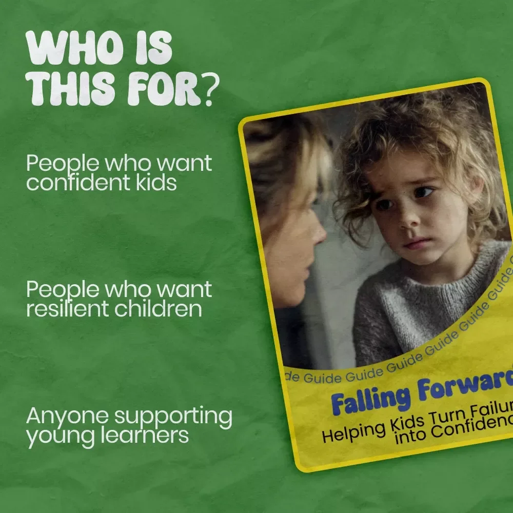 Falling Forward: Helping Kids Turn Failure into Confidence – A Parent Guide on how to help kids deal with failure, Build Resilience, Growth Mindset & Emotional Strength (Digital Download)