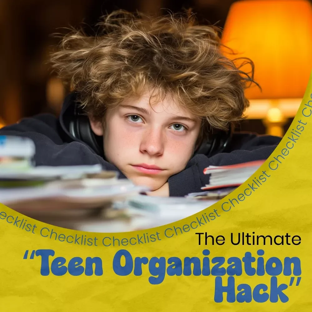 The Ultimate “Teen Organization Hack” Checklist – How to Help Teen with Organization Printable Guide, Teen Life Skills Planner, Digital Download for Parents & Teens