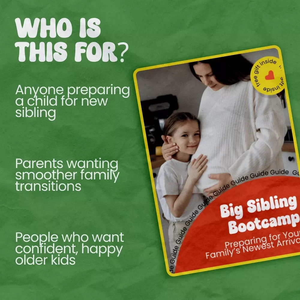 Big Sibling Bootcamp: Preparing for Your Family’s Newest Arrival – A Complete Guide on How to Prepare for a New Sibling, Emotional Support & Fun Learning Activities for Kids