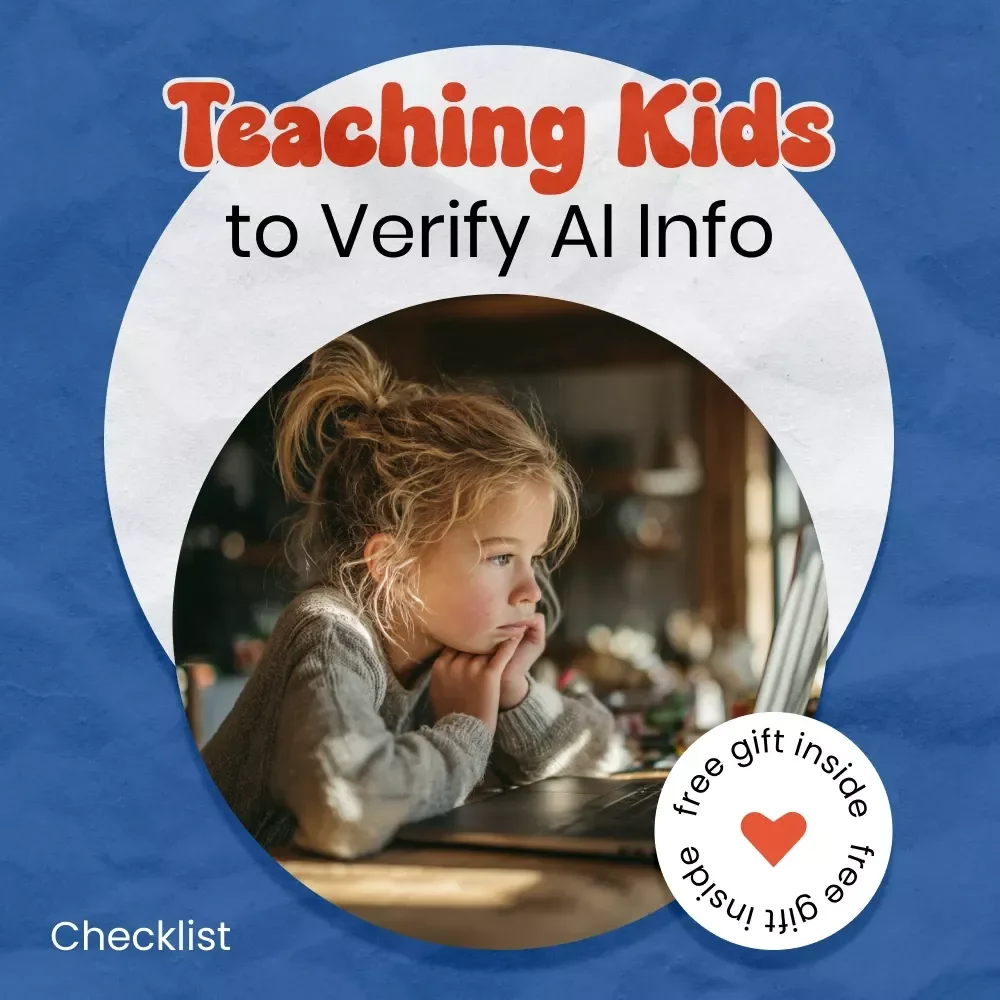 Junior Fact-Checker’s Checklist: Teaching Kids to Verify AI Info | Fun Guide on how to teach kids to fact check ai | Printable Digital Download for Curious Learners
