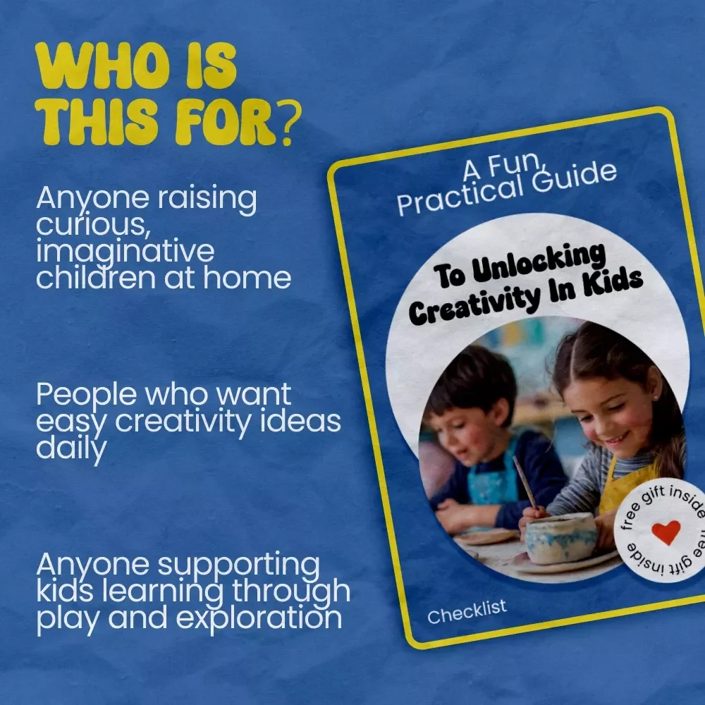 A Fun, Practical Guide To Unlocking Creativity In Kids – Printable Checklist for Parents & Teachers | how to foster creativity in kids Daily Routine Tool