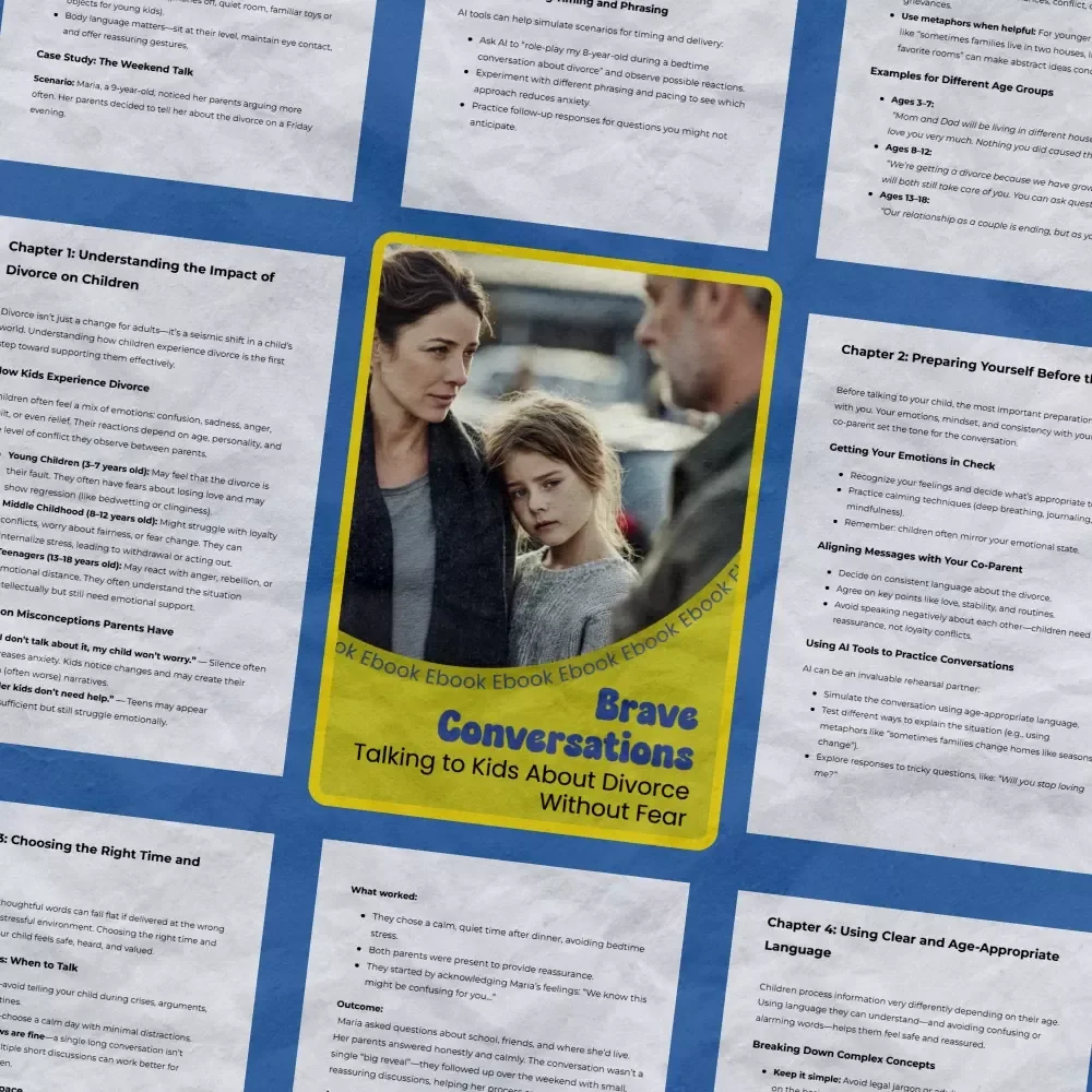 Brave Conversations: Talking to Kids About Divorce Without Fear – A Compassionate Parent Guide on How to Talk to Kids About Divorce, Emotional Support eBook