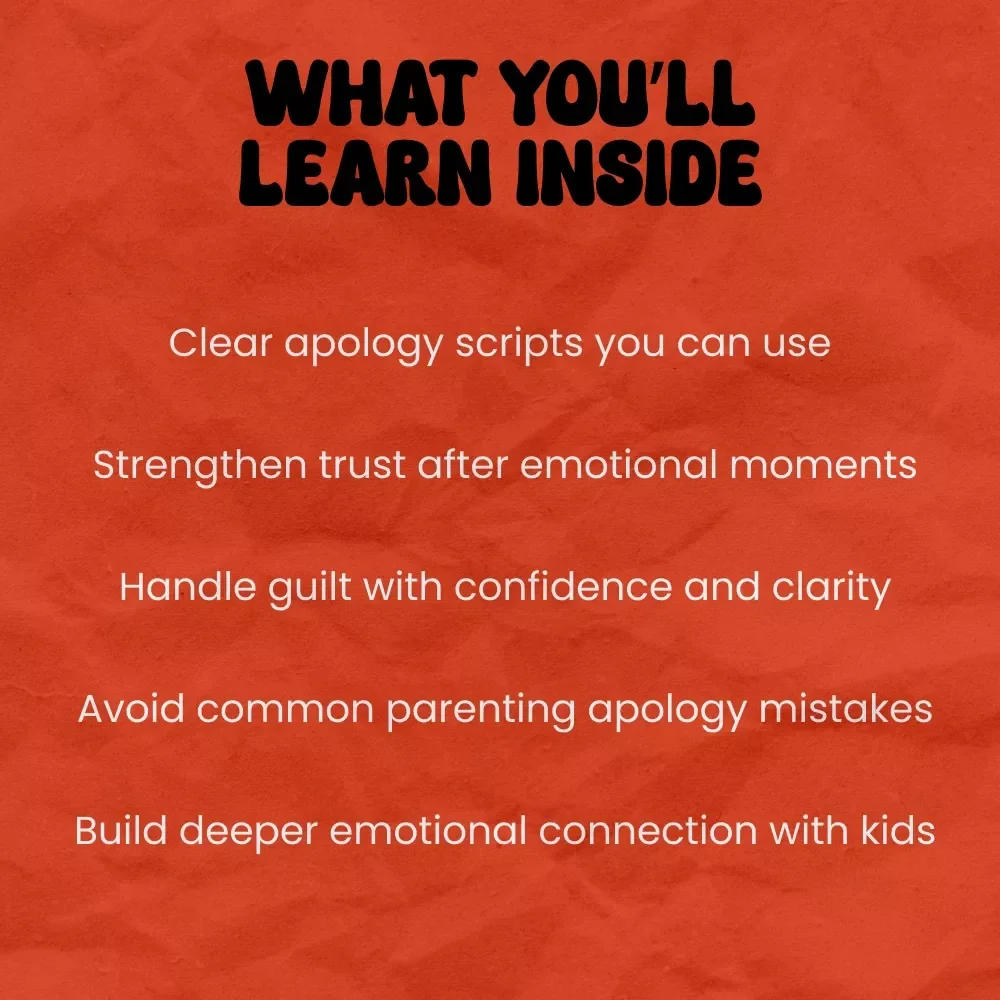 Oops! Saying Sorry: A Parent’s Guide to Apologizing to Kids | How to Apologize to Kids After Losing It | Gentle Parenting Repair Guide & Emotional Connection Toolkit