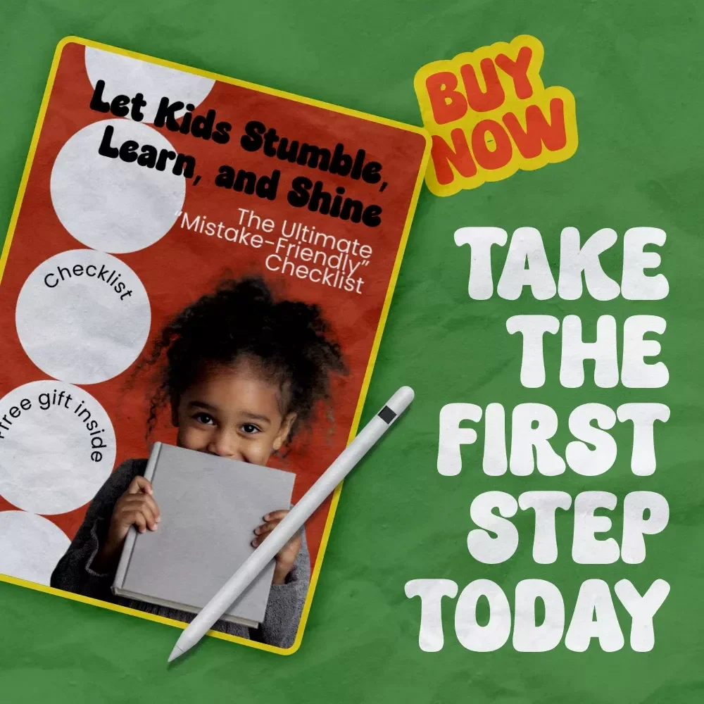 Let Kids Stumble, Learn, and Shine: The Ultimate “Mistake-Friendly” Checklist | how to let kids make mistakes Parenting Guide Digital Download