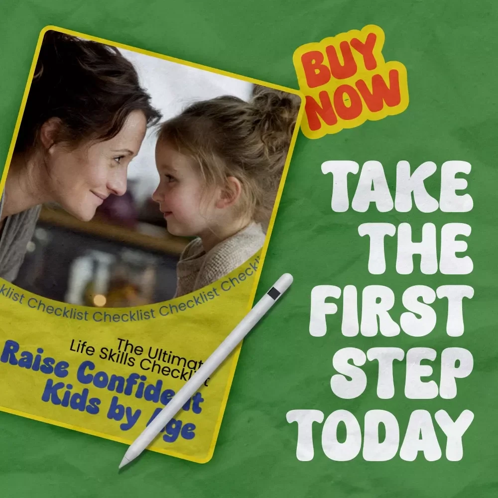 The Ultimate Life Skills Checklist: Raise Confident Kids by Age | Printable Parenting Guide on how to teach life skills to kids by age | Kids Responsibility & Independence Checklist