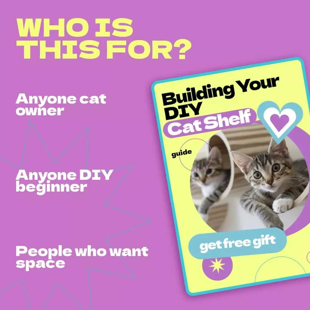 Building Your DIY Cat Shelf | How to Build DIY Cat Shelf Guide for Stylish, Safe & Space-Saving Cat Furniture | Step-by-Step Digital Download