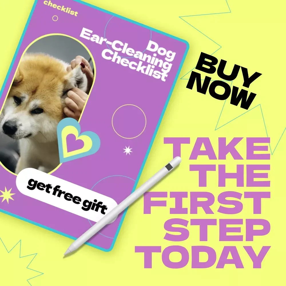 Dog Ear-Cleaning Checklist – How to Clean Dog Ears Safely Guide, Pet Care Routine, Printable Dog Grooming Checklist, Vet-Inspired Ear Cleaning Steps