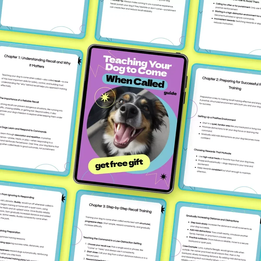 Teaching Your Dog to Come When Called – Complete Recall Training Guide | How to Teach Dog to Come When Called eBook, Step-by-Step Dog Training Guide for Reliable Recall