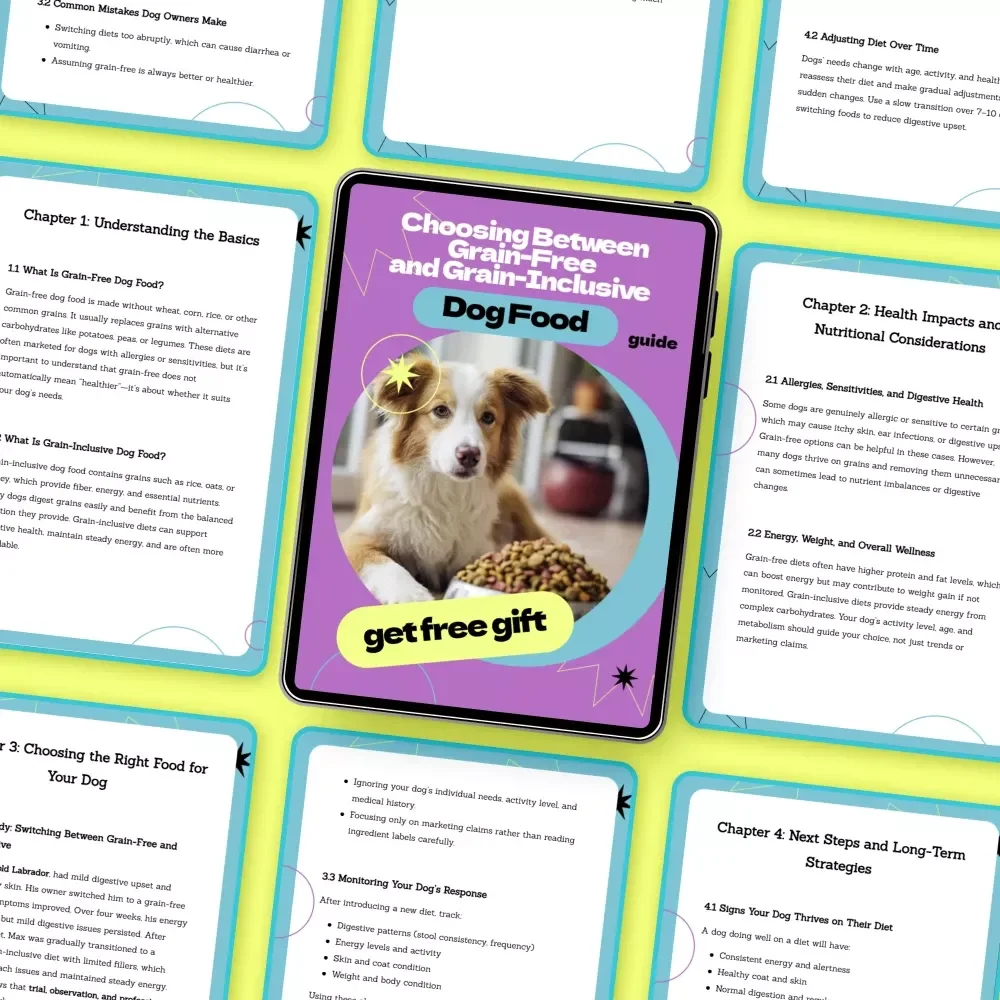 Choosing Between Grain-Free and Grain-Inclusive Dog Food | Ultimate Guide to grain free dog food vs grain inclusive for Smarter Pet Nutrition Decisions