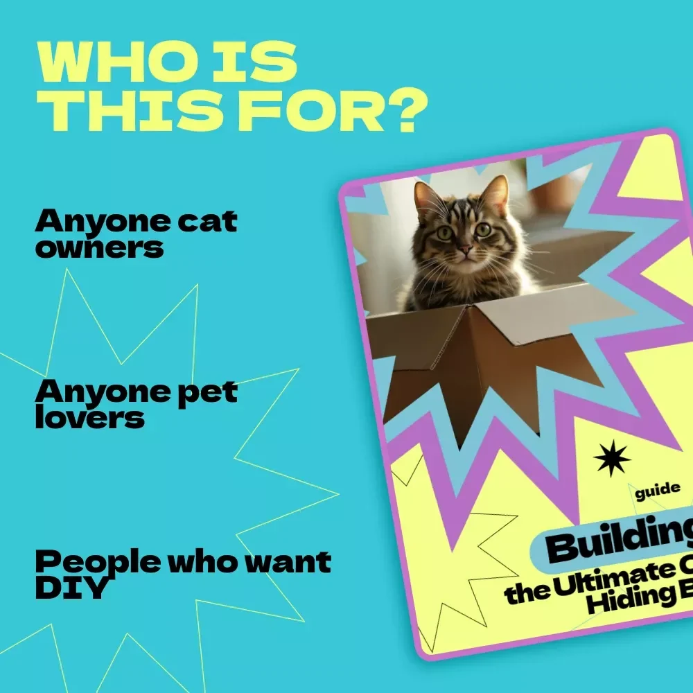 Building the Ultimate Cat Hiding Box – Complete DIY Guide | How to Make Cat Hiding Box for Happy, Stress-Free Cats | Printable eBook & Checklist
