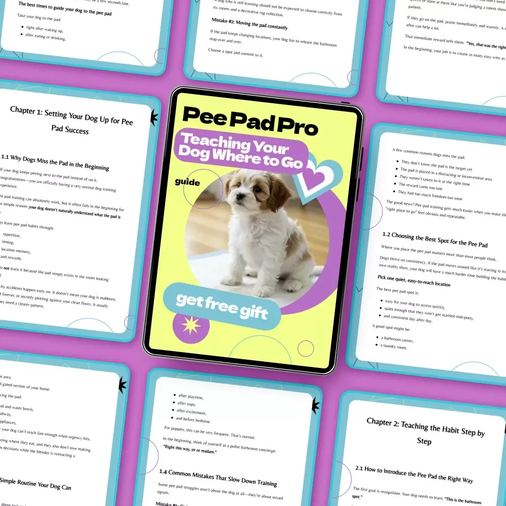 Pee Pad Pro: Teaching Your Dog Where to Go – A Complete Guide on how to train dog to use pee pads for Puppies & Busy Pet Owners