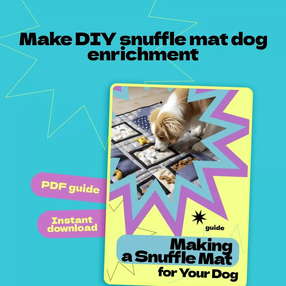 Making a Snuffle Mat for Your Dog | DIY Guide on how to make snuffle mat for dog enrichment | Easy Step-by-Step Dog Enrichment eBook