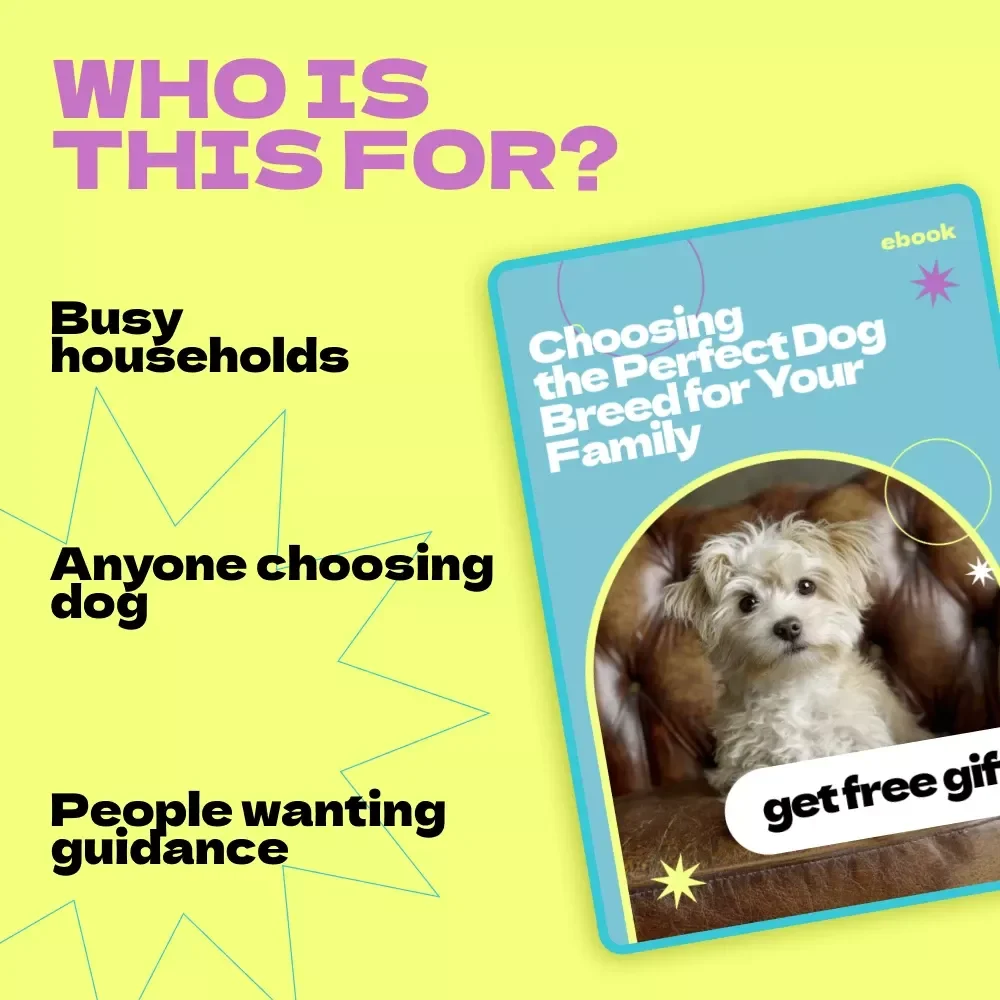 Choosing the Perfect Dog Breed for Your Family | How to Choose Dog Breed for Family eBook Guide, Family-Friendly Dog Selection Checklist & AI Breed Matching Resource