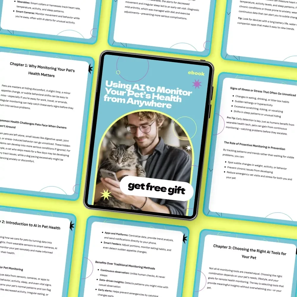 Using AI to Monitor Your Pet’s Health from Anywhere | AI Tools to Monitor Pet Health Remotely eBook Guide for Smart Pet Owners