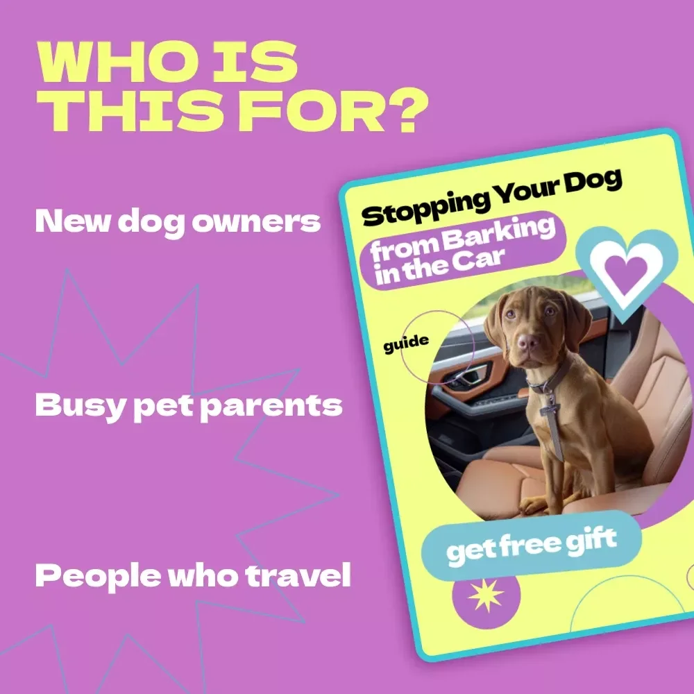 Stopping Your Dog from Barking in the Car – Complete Training Guide for Pet Owners | how to stop dog from barking in car eBook, Calm Travel Checklist, Positive Reinforcement Guide