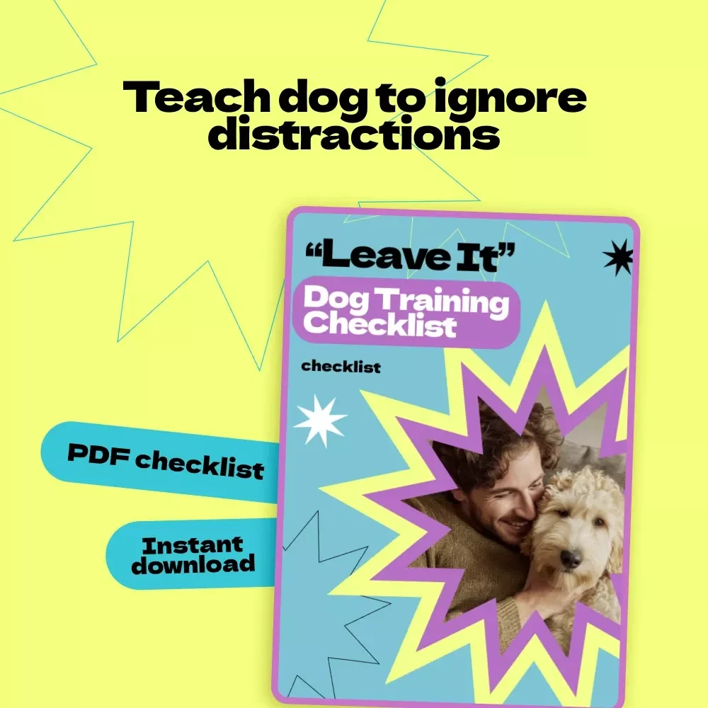 Leave It Dog Training Checklist – How to Teach Dog to Leave It Fast & Effectively, Printable Puppy Training Guide, Positive Reinforcement Tool
