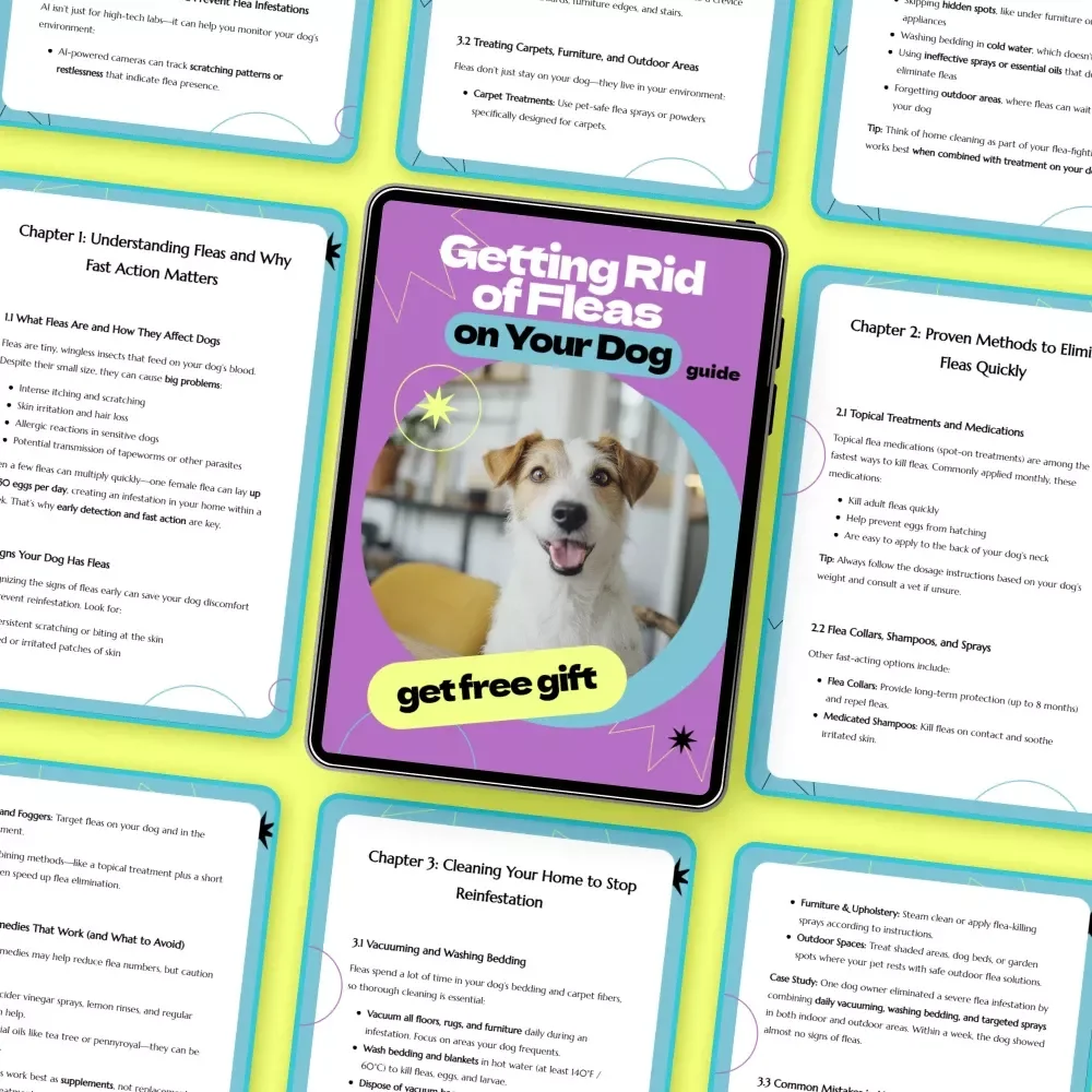 Getting Rid of Fleas on Your Dog – How to Get Rid of Fleas on Dog Fast Guide, Flea Removal eBook, Dog Care Checklist, Instant Download Pet Health Guide