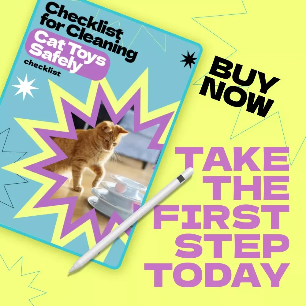 Checklist for Cleaning Cat Toys Safely – How to Clean Cat Toys Safely Guide for Pet Owners, Printable Pet Care Routine, Cat Hygiene Checklist
