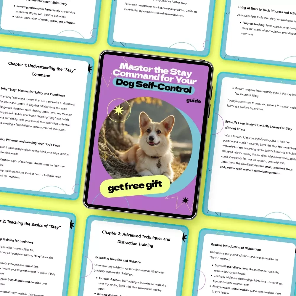 Master the Stay Command for Your Dog Self-Control – How to Teach Dog to Stay Guide, Dog Training eBook, Obedience Training Checklist, Positive Reinforcement Manual