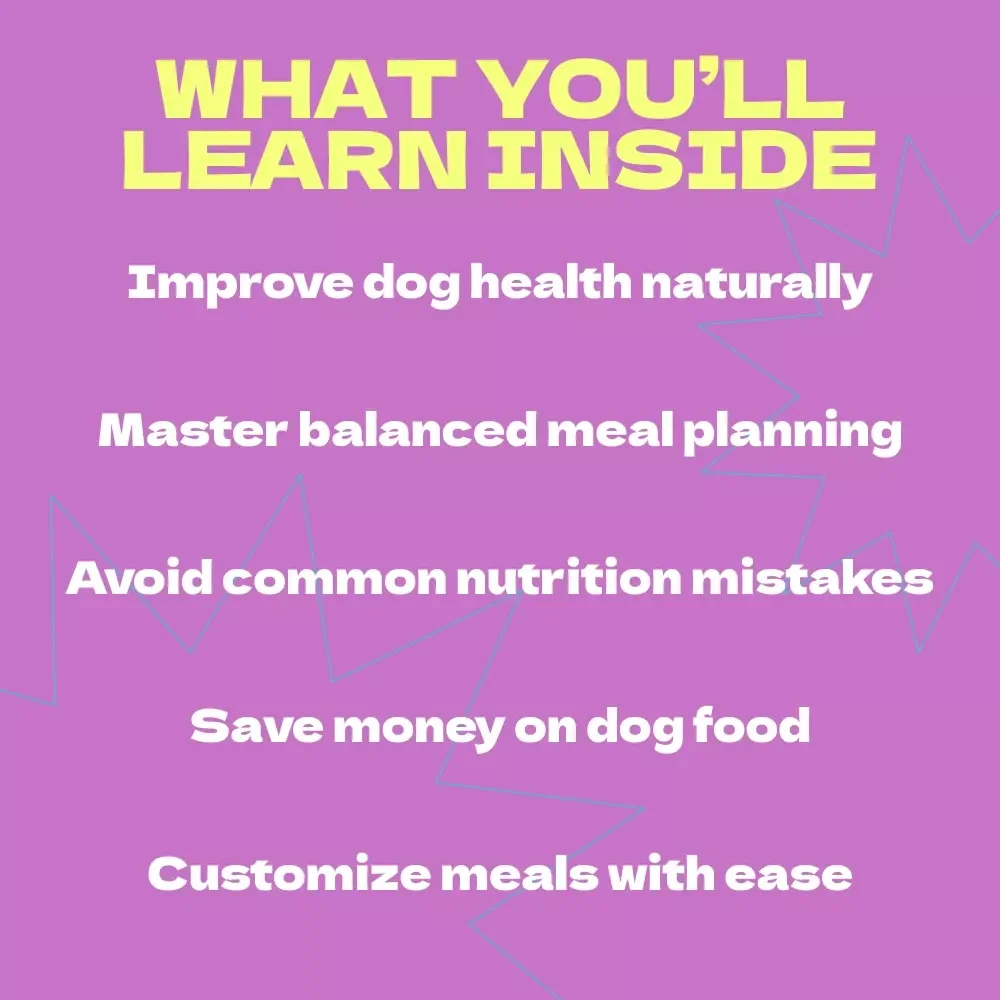 Balanced Homemade Dog Food eBook – How to Make Homemade Dog Food Balanced Guide for Healthy, Nutritious Meals