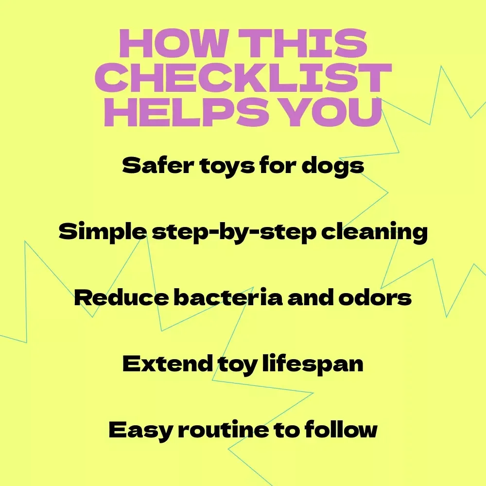 Sparkle & Sniff: Dog Toy Cleaning Checklist – How to Clean Dog Toys Safely, Printable Pet Care Guide, Hygienic Dog Toy Care Routine
