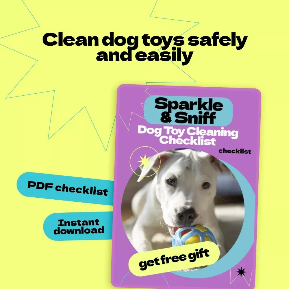 Sparkle & Sniff: Dog Toy Cleaning Checklist – How to Clean Dog Toys Safely, Printable Pet Care Guide, Hygienic Dog Toy Care Routine