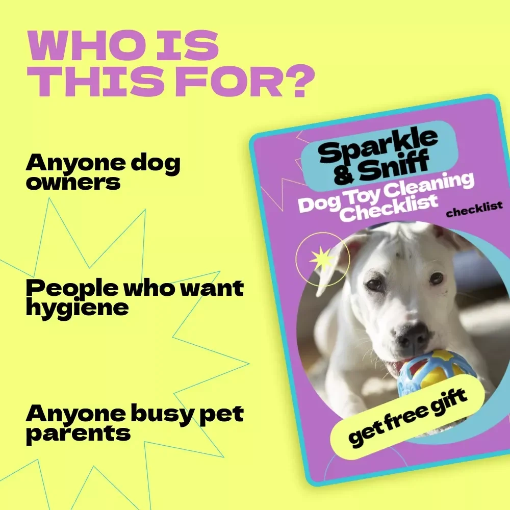 Sparkle & Sniff: Dog Toy Cleaning Checklist – How to Clean Dog Toys Safely, Printable Pet Care Guide, Hygienic Dog Toy Care Routine