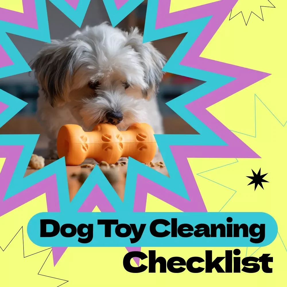 Sparkle & Sniff: Dog Toy Cleaning Checklist – How to Clean Dog Toys Safely, Printable Pet Care Guide, Hygienic Dog Toy Care Routine