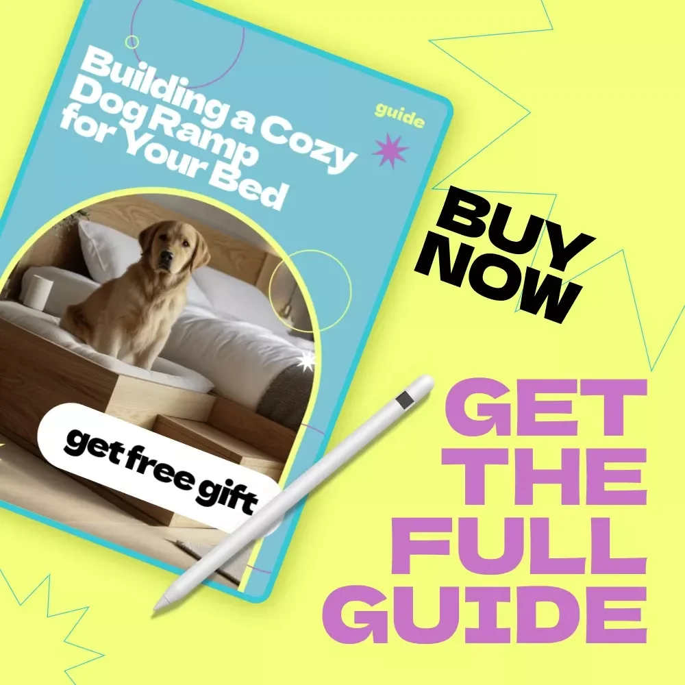 Building a Cozy Dog Ramp for Your Bed | DIY Guide | how to build dog ramp for bed | Step-by-Step Pet Ramp eBook for Safe & Comfortable Sleep