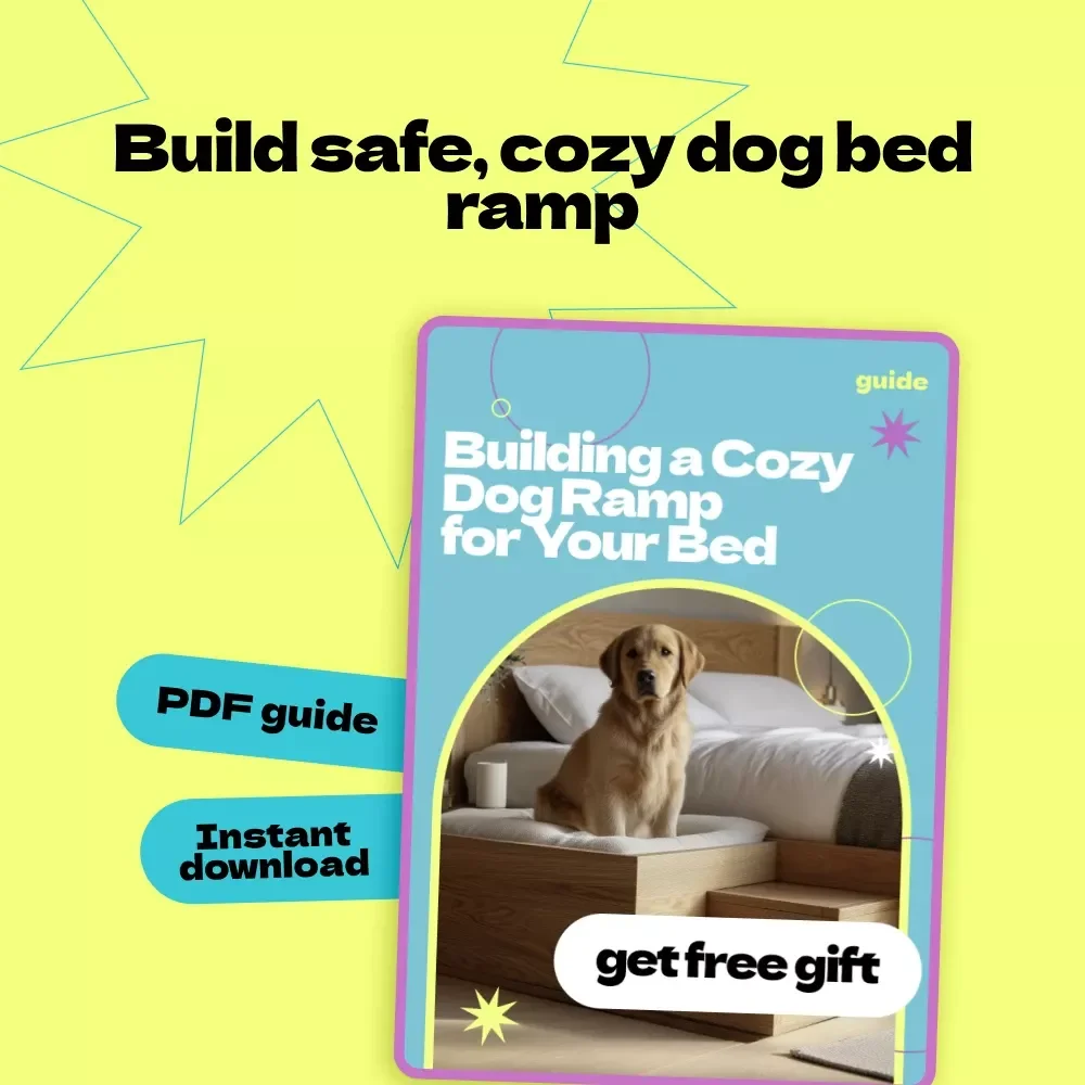 Building a Cozy Dog Ramp for Your Bed | DIY Guide | how to build dog ramp for bed | Step-by-Step Pet Ramp eBook for Safe & Comfortable Sleep