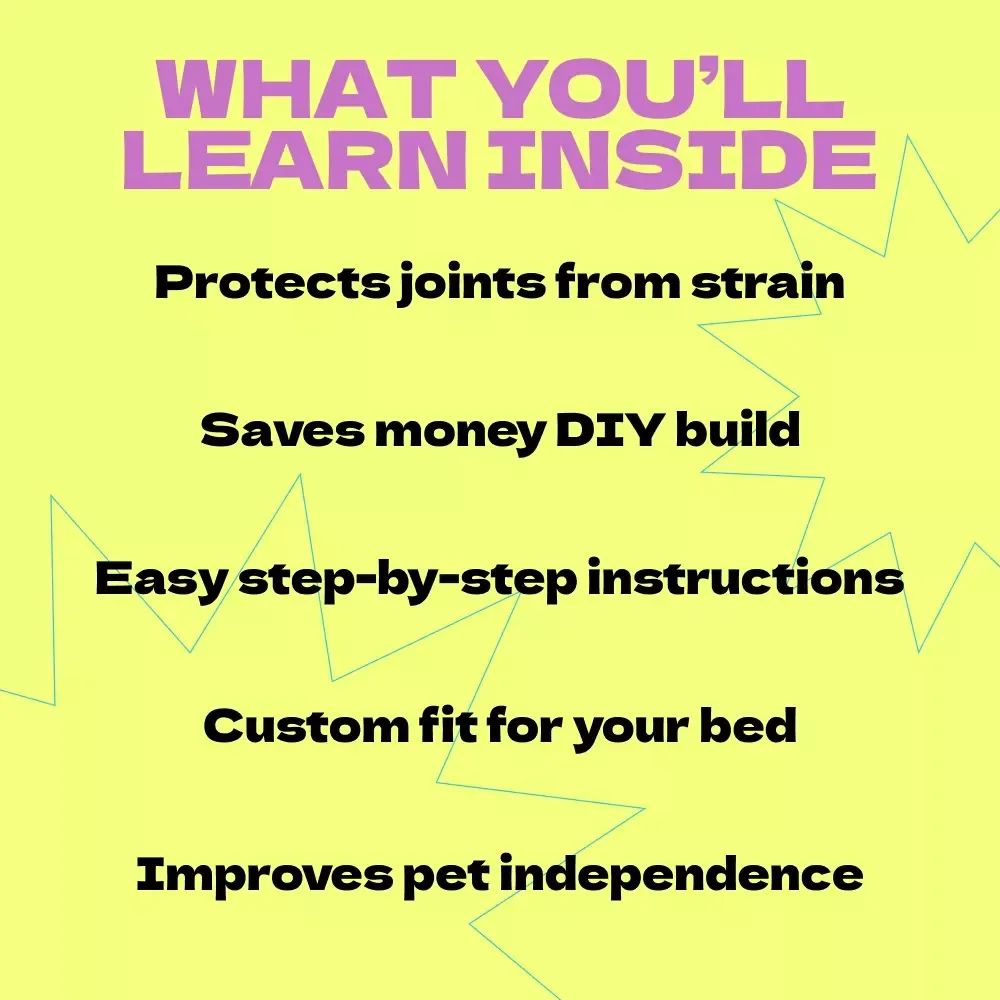 Building a Cozy Dog Ramp for Your Bed | DIY Guide | how to build dog ramp for bed | Step-by-Step Pet Ramp eBook for Safe & Comfortable Sleep