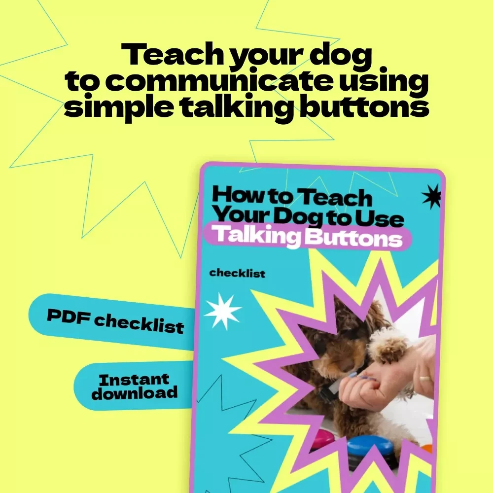 How to Teach Your Dog to Use Talking Buttons Checklist – Step-by-Step Training Guide for Beginners | how to teach dog to use talking buttons Printable Digital Download
